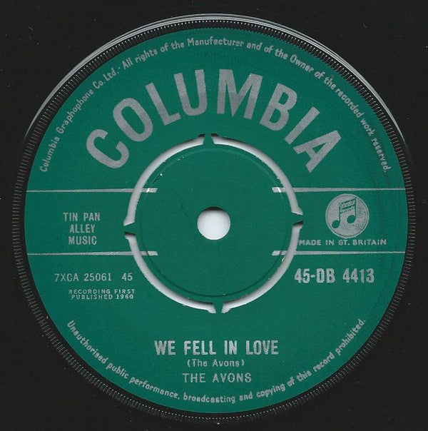 The Avons : Pickin' Petals (7", Single, Mono)