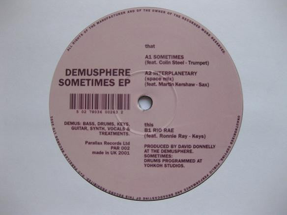 Demusphere : Sometimes EP (12", EP)