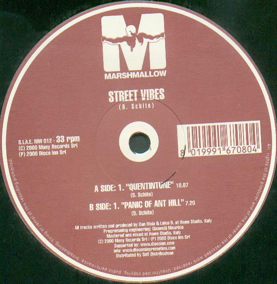 Streetvibes : Quentintune / Panic Of Ant Hill (12")