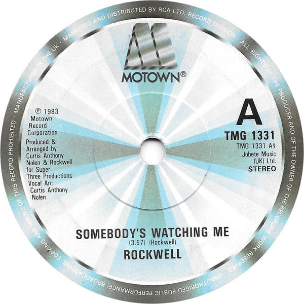 Rockwell : Somebody's Watching Me (7", Single, Sol)