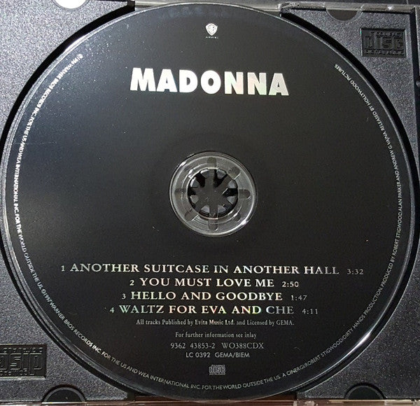 Madonna : Another Suitcase In Another Hall (CD, Single, Ltd)