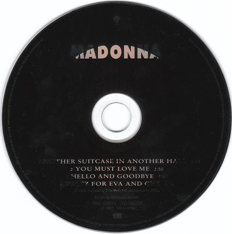 Madonna : Another Suitcase In Another Hall (CD, Single, Ltd)