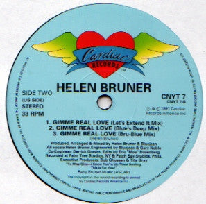 Helen Bruner : Gimme Real Love (12")