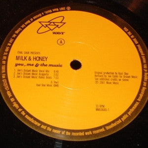 Milk & Honey : You, Me & The Music (12")