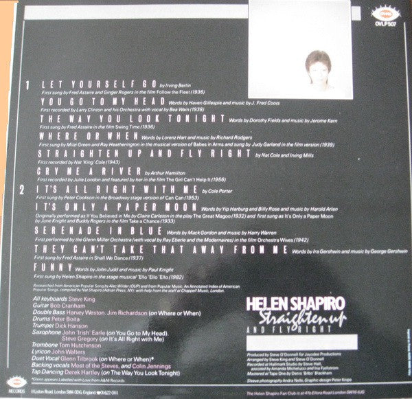 Helen Shapiro : Straighten Up And Fly Right (LP, Album)