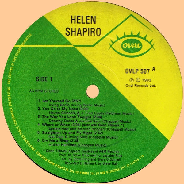 Helen Shapiro : Straighten Up And Fly Right (LP, Album)