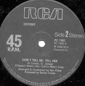 Odyssey (2) : Use It Up And Wear It Out / Don't Tell Me, Tell Her (12", RE)