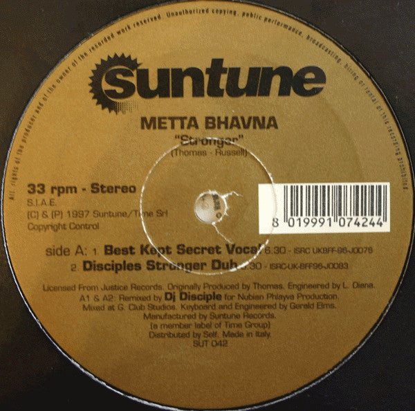 Metta Bhavna : Stronger (12")