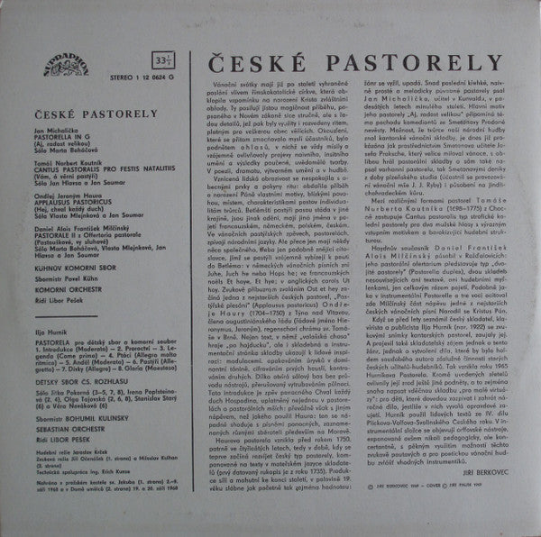 Various : České Pastorely (LP, Album, RP)