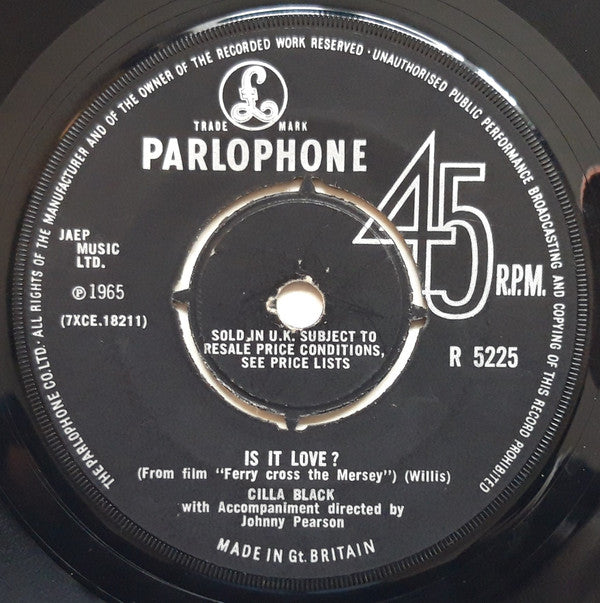 Cilla Black : You've Lost That Lovin' Feelin' (7", 4 P)
