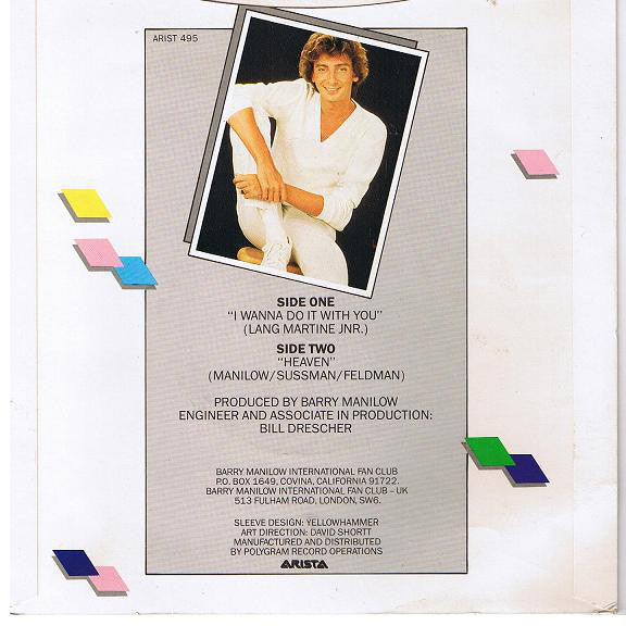 Barry Manilow : I Wanna Do It With You (7", Single)