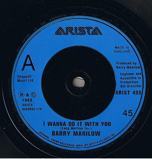 Barry Manilow : I Wanna Do It With You (7", Single)