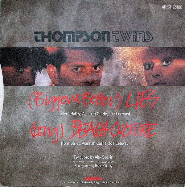 Thompson Twins : Lies (12", Single)