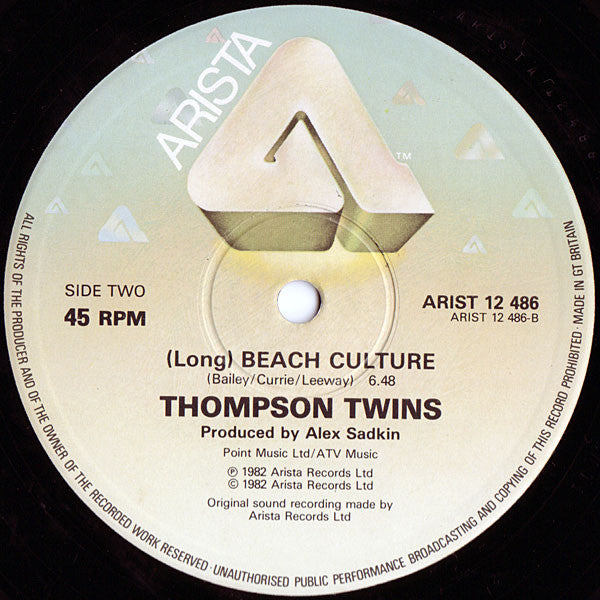 Thompson Twins : Lies (12", Single)