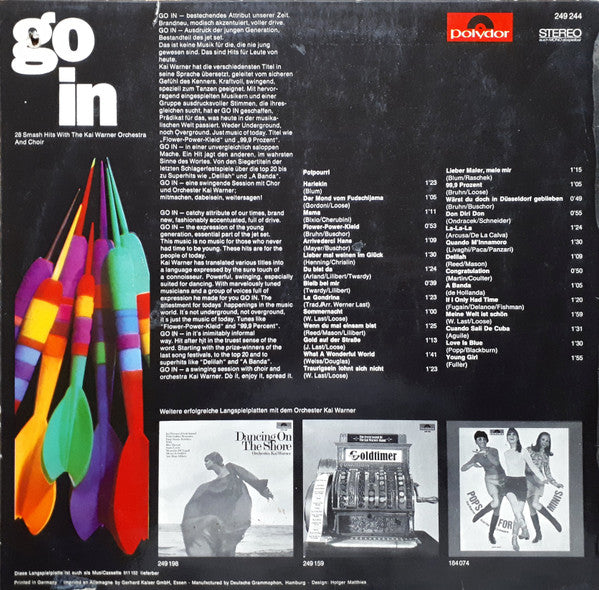 Orchester Kai Warner And Kai Warner Singers : Go In (LP)