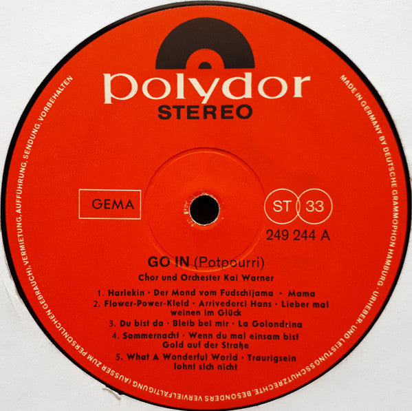Orchester Kai Warner And Kai Warner Singers : Go In (LP)