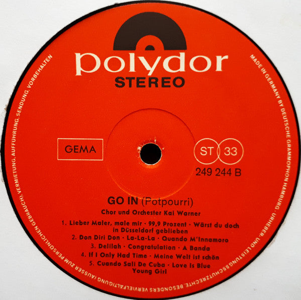Orchester Kai Warner And Kai Warner Singers : Go In (LP)