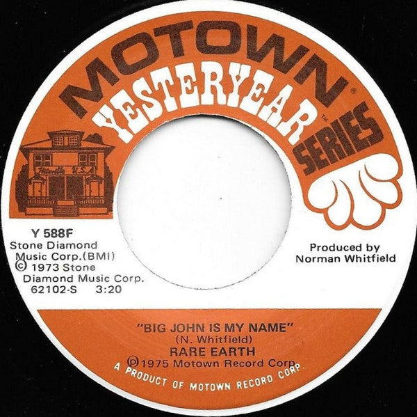Rare Earth : Ma (7", Single)