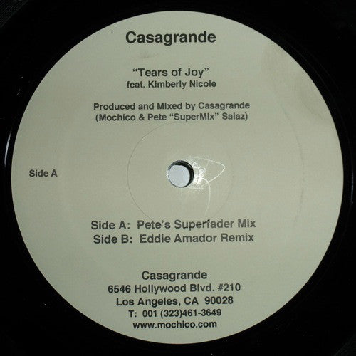 Casagrande : Tears Of Joy (12")
