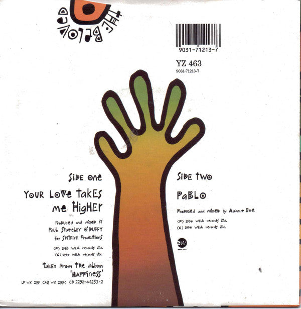 The Beloved : Your Love Takes Me Higher (7", Single)
