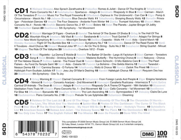Various : 100 Hits - Classical (5xCD, Comp)