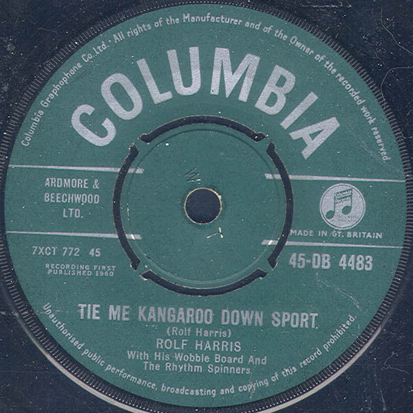 Rolf Harris And The Rhythm Spinners : Tie Me Kangaroo Down Sport (7", Single)