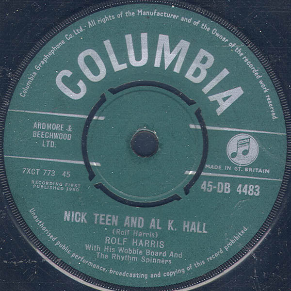 Rolf Harris And The Rhythm Spinners : Tie Me Kangaroo Down Sport (7", Single)