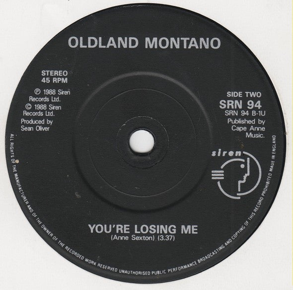 Oldland Montano : Sometimes Black Sometimes White (7")