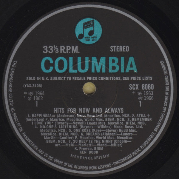 Ken Dodd : Hits For Now And Always (LP, Comp)
