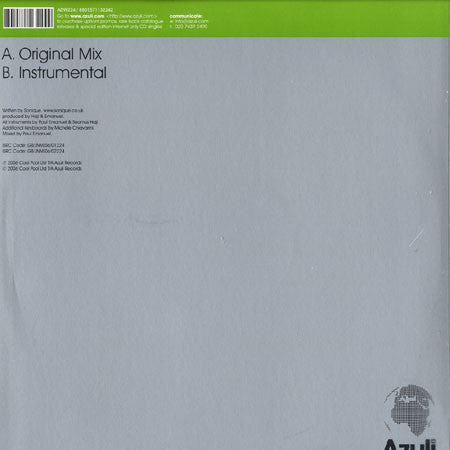 Sonique : Tonight (Haji & Emanuel Mixes) (12")