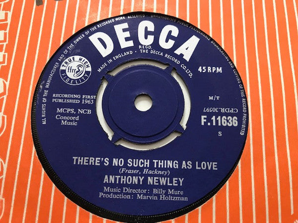 Anthony Newley : There's No Such Thing As Love (7", Single)