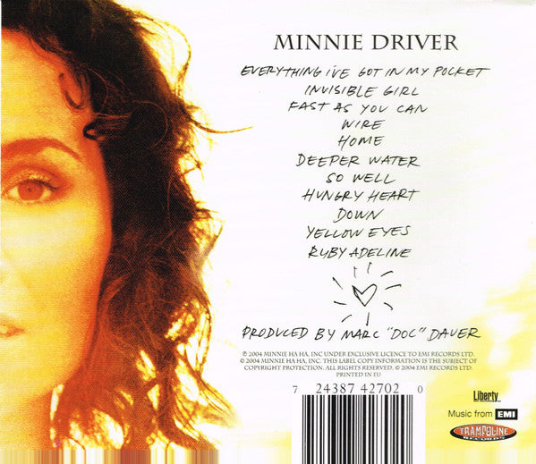 Minnie Driver : Everything I've Got In My Pocket (CD, Album)