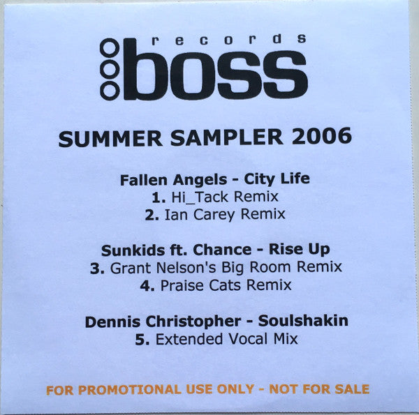 Various : Summer Sampler 2006 (CDr, Smplr)