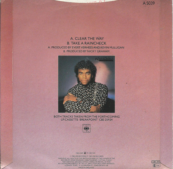 Rikki Patrick : Clear The Way (7", Single, Pap)