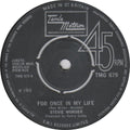Stevie Wonder : For Once In My Life (7", Single, Pus)