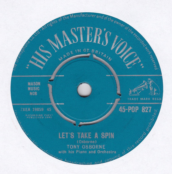 Tony Osborne With His Piano And Orchestra : The Man From Madrid (7", Single)