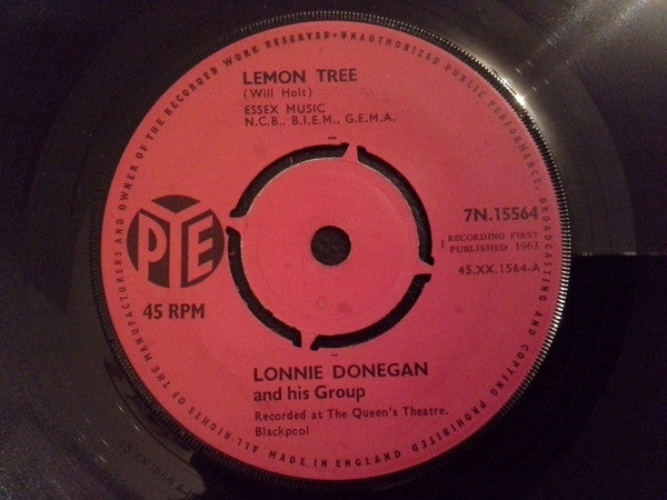 Lonnie Donegan And His Group : Lemon Tree (7", Single)