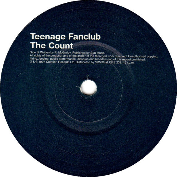 Teenage Fanclub : I Don't Want Control Of You (7", Single)