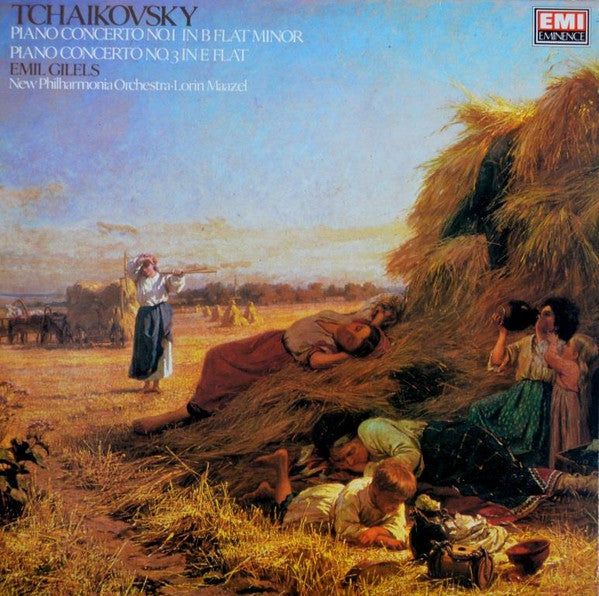 Pyotr Ilyich Tchaikovsky / Emil Gilels / New Philharmonia Orchestra • Lorin Maazel : Piano Concerto No. 1 In B Flat Minor / Piano Concerto No. 3 In E Flat (LP, RE)