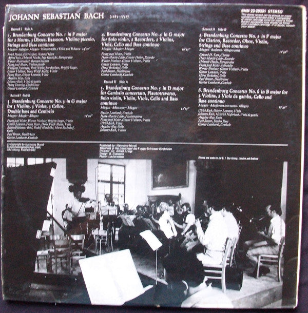 Johann Sebastian Bach / Collegium Aureum : Die Brandenburgischen Konzerte (2xLP, RE)