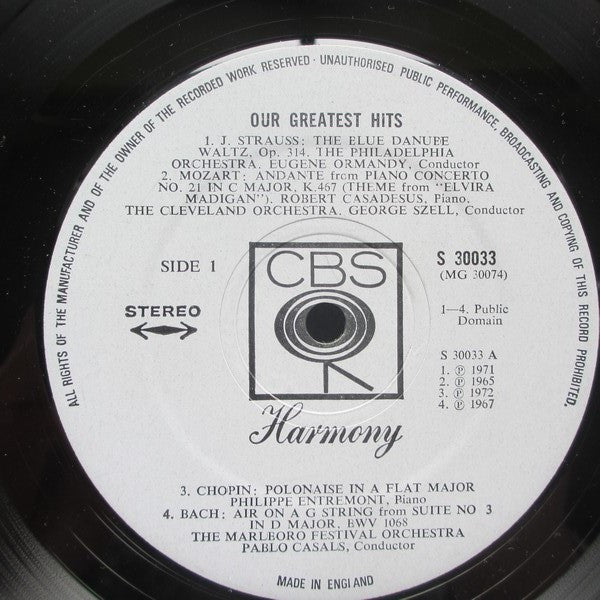 Various : Our Greatest Hits (LP, Comp)