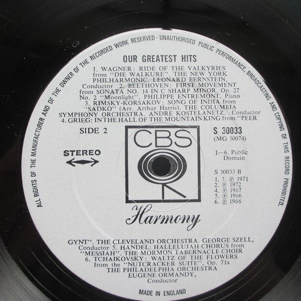 Various : Our Greatest Hits (LP, Comp)