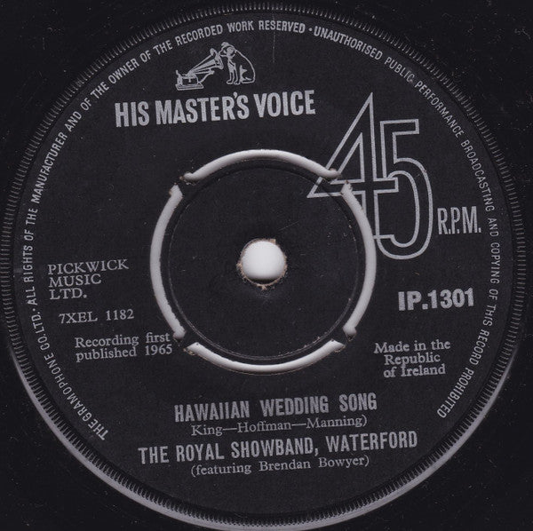 The Royal Showband Waterford Featuring Brendan Bowyer : Don't Lose Your Hucklebuck Shoes (7", Single, Mono)