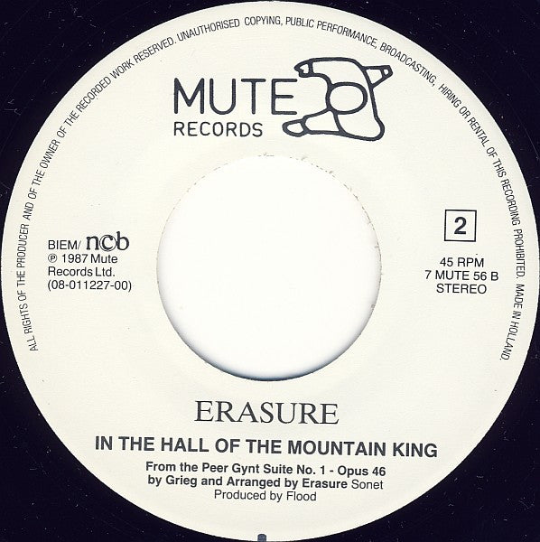 Erasure : It Doesn't Have To Be (7", Single)