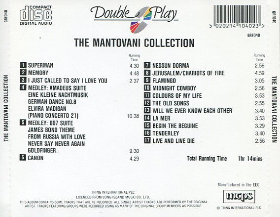 Mantovani : The Mantovani Collection (CD, Comp)