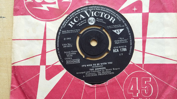 The Monkees : D. W. Washburn / It's Nice To Be With You (7")