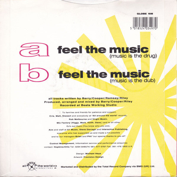 Control : Feel The Music (Music Is The Drug) (7", Single)