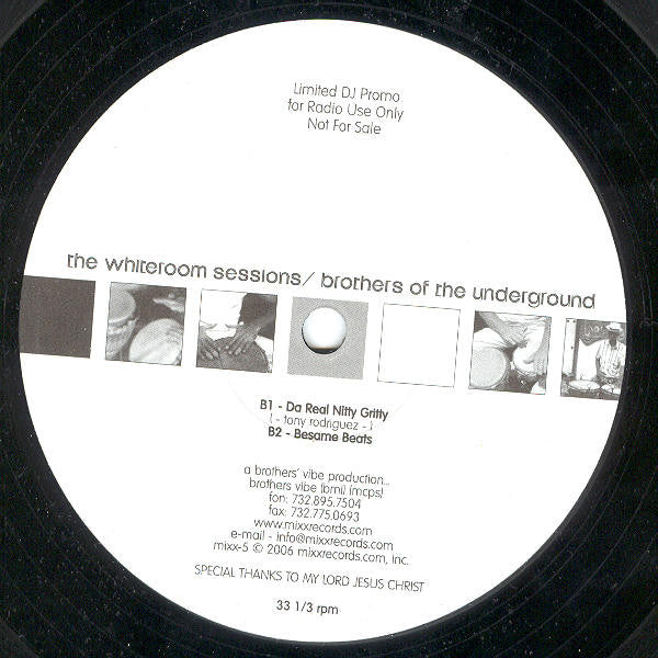 Brothers Of The Underground : The Whiteroom Sessions (12", Ltd, Promo)