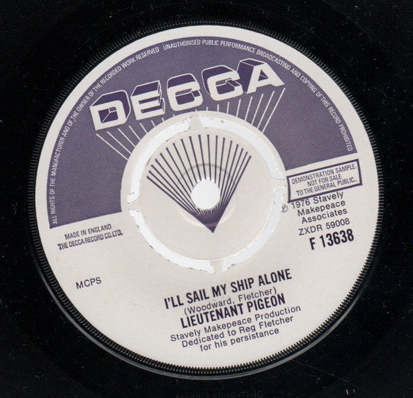 Lieutenant Pigeon : Good-Bye (From The White Horse Inn) (7", Promo)