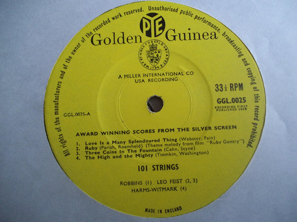 101 Strings : Award Winning Scores From The Silver Screen (LP, Album, Mono)